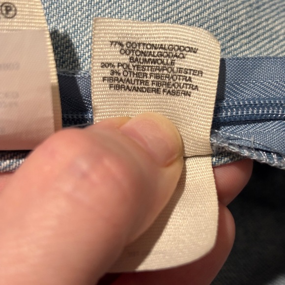 Rachel Roy Pieced Denim Dress Blue Large Mini Patchwork Sleeveless Pockets - Picture 7 of 8